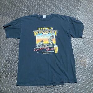 Gildan Navy Graphic Tee